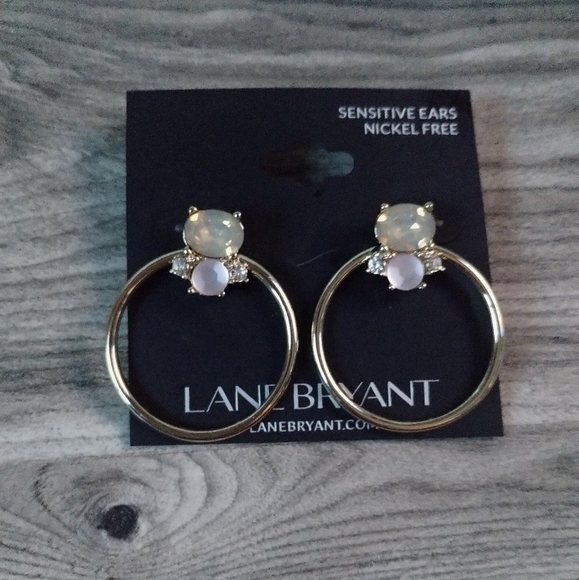 Lane Bryant Gold Tone Earrings and Necklace - Picture 2 of 5